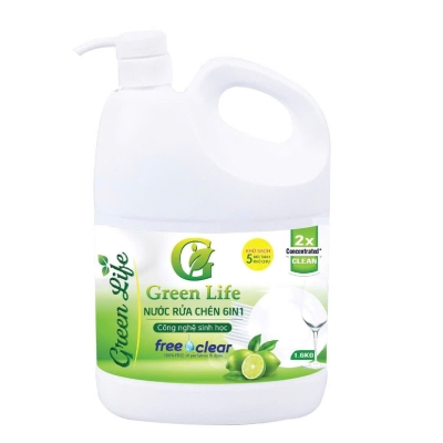 Nước rửa chén 6in1 (Hương chanh) 1,6 lít