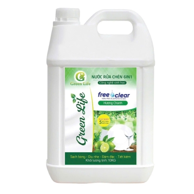 Nước rửa chén 6in1 (Hương chanh) 10 lít