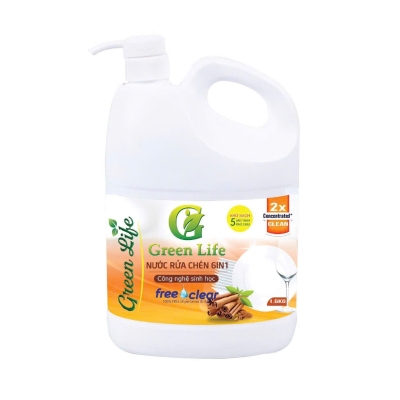 Nước rửa chén 6in1 (Hương quế) 1,6 lít