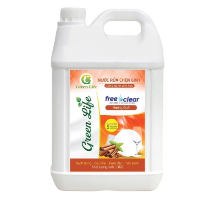 Nước rửa chén 6in1 (Hương quế) 10 lít